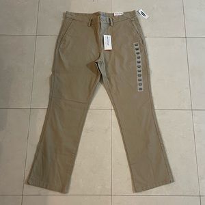 NWT Old Navy Khaki Ultimate Straight long pants